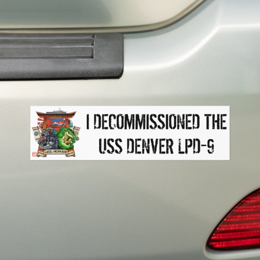 USS Denver LPD-9 Decommissioning Sticker (Op auto)