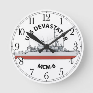 USS Devastator MCM-6 Ronde Klok