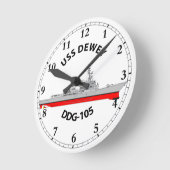 USS DEWEY - DDG-105 - ARLEIGH BURKE RONDE KLOK (Hoek)