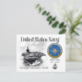 USS DWIGHT D. EISENHOWER CVN-69 - Briefkaart (Staand voorkant)