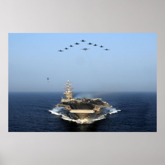 USS Dwight D. Eisenhower (CVN 69) Poster (Voorkant)