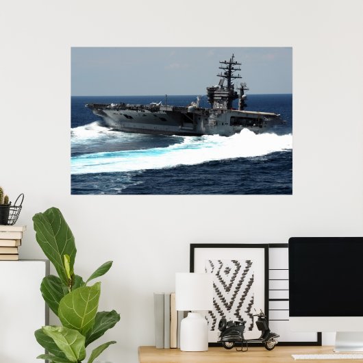 USS Dwight D. Eisenhower (CVN 69) Poster (Thuiskantoor)