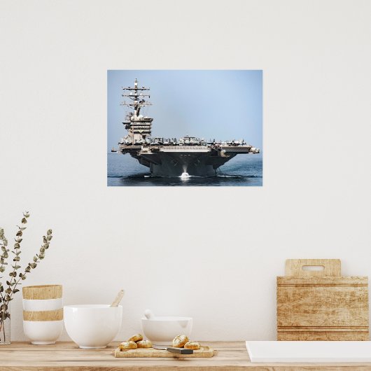 USS Dwight D. Eisenhower (CVN 69) Poster (Keuken)