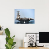 USS Dwight D. Eisenhower (CVN 69) Poster (Thuiskantoor)