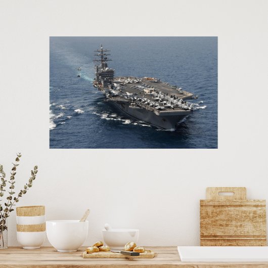 USS Dwight D. Eisenhower (CVN 69) Poster (Keuken)