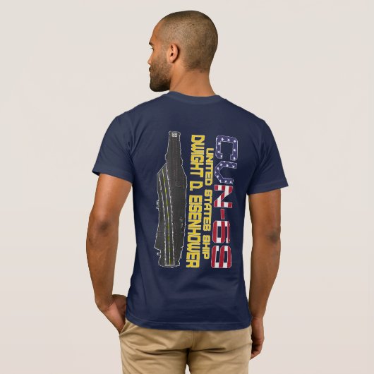 USS DWIGHT D. EISENHOWER CVN-69 T-Shirt (Achterkant volledig)