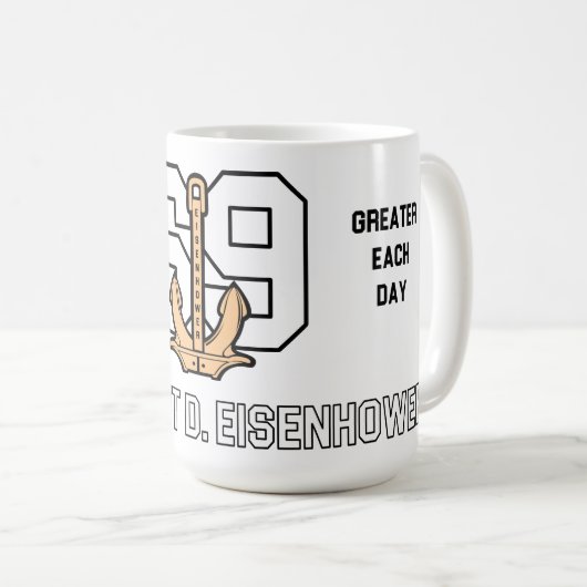 USS DWIGHT D. EISENHOWER MOK CVN-69 (Voorkant rechts)