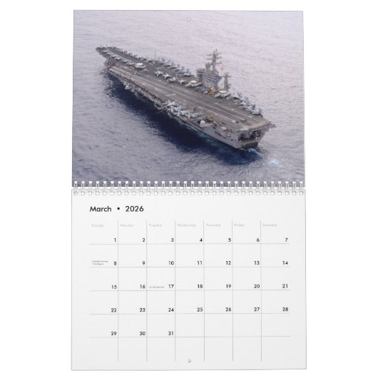 USS Dwight Eisenhower Kalender (Mar 2026)