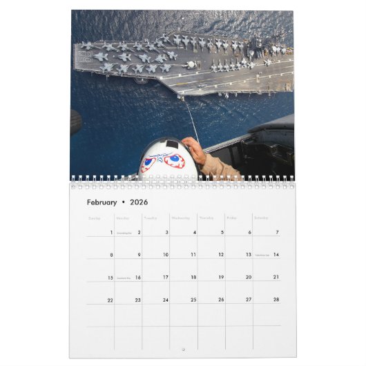 USS Dwight Eisenhower Kalender (Feb 2026)
