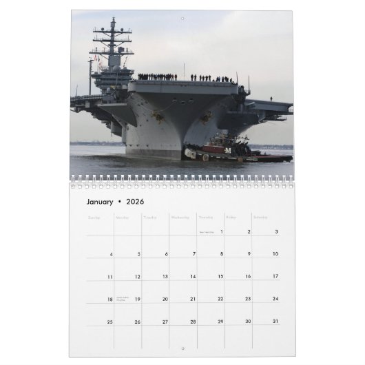 USS Dwight Eisenhower Kalender (Jan 2026)