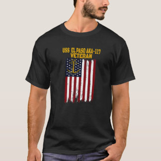 USS El Paso AKA-117 LKA-117 Amfibische vrachtschep T-shirt