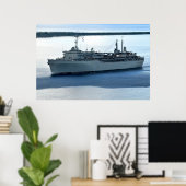 USS Emory S. Land (AS 39) Poster (Thuiskantoor)