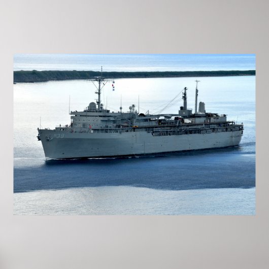 USS Emory S. Land (AS 39) Poster (Voorkant)
