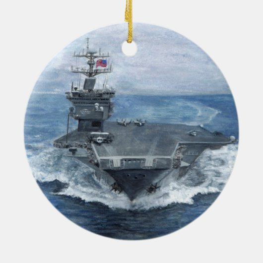 USS Enterprise Ceramic Ornament (Achterkant)