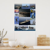 USS Enterprise Collage Poster (Keuken)