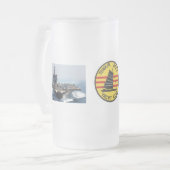 USS ENTERPRISE CVAN 65 MATGLAS BIERPUL (Voorkant links)