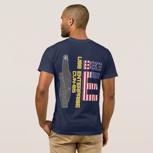 USS ENTERPRISE CVN-65 BIG E T-Shirt (Achterkant volledig)