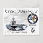 USS ENTERPRISE CVN-65 - BRIEFKAART (Voorkant)