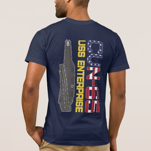 USS ENTERPRISE CVN-65 T-Shirt (Achterkant)