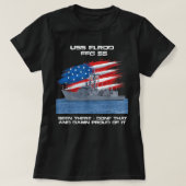 USS Enterprise CVN-65 Vliegtuig Carrier Veteran Fl T-shirt (Design voorkant)