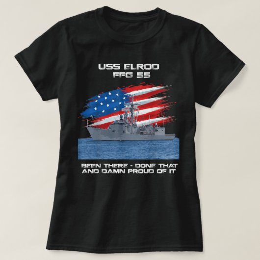 USS Enterprise CVN-65 Vliegtuig Carrier Veteran Fl T-shirt (Design voorkant)