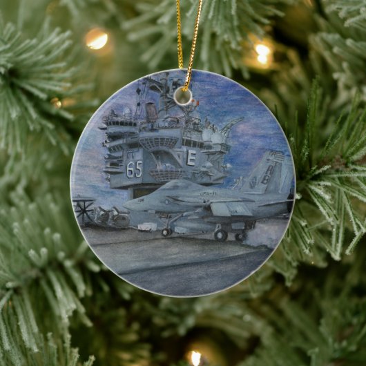USS Enterprise Keramisch Ornament (Boom)