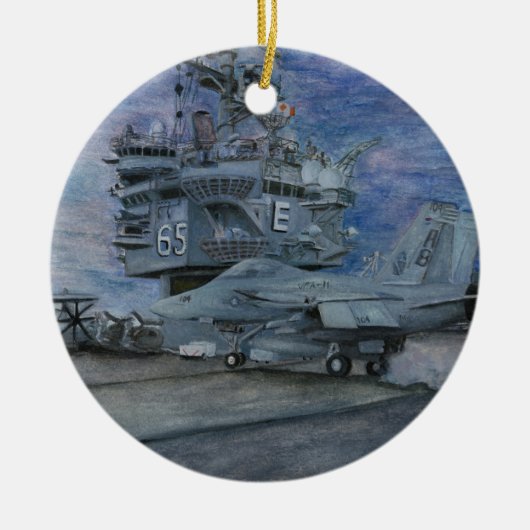 USS Enterprise Keramisch Ornament (Voorkant)