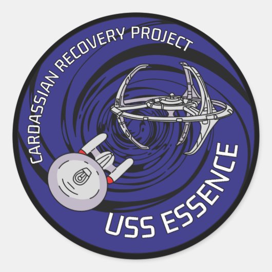 USS Essence Patch Ronde Sticker (Voorkant)