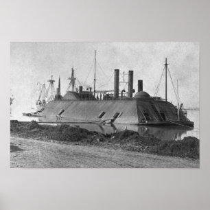 USS Essex Ironclad - Baton Rouge - 1862 Poster