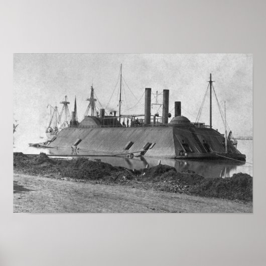 USS Essex Ironclad - Baton Rouge - 1862 Poster (Voorkant)