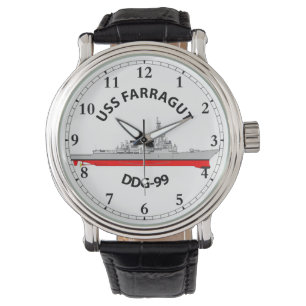 USS FARRAGUT - DDG-99 - ARLEIGH BURKE WATCH HORLOGE