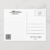 USS FLINT AE-32 AMMUNITION SHIP - Briefkaart (Achterkant)