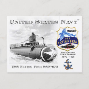 USS FLYING FISH SSBN-673 SUBMARINEPostcard Briefkaart