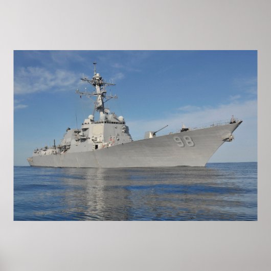 USS Forrest Sherman (DDG 98) Poster (Voorkant)