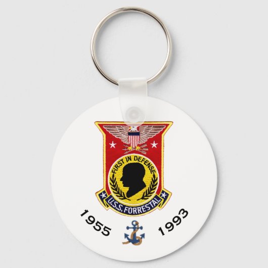 USS FORRESTAL CV-49 CARRIER SLEUTELHANGER (Voorkant)