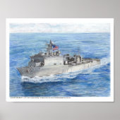 USS FORT MCHENRY Art Print (Voorkant)