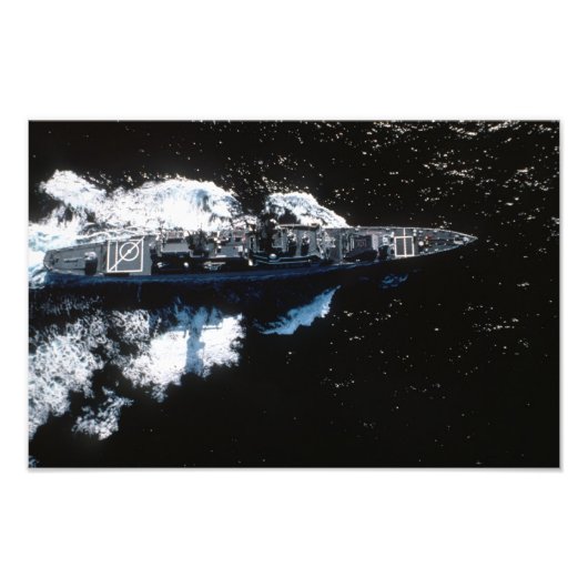 USS FOX CG-33 DLG-33 FOTO AFDRUK (Voorkant)