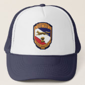USS Fox (CG-33) Trucker Hat (multi-kleuren) Trucker Pet (Voorkant)