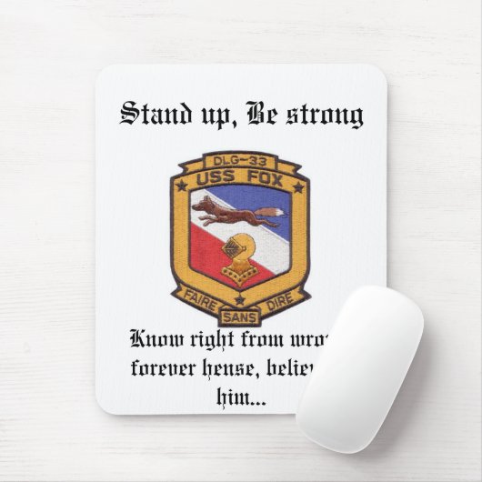 USS FOX Muismat (Met muis)