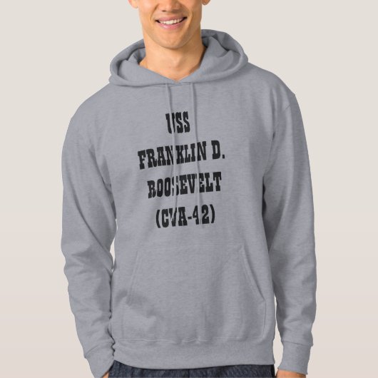 USS FRANKLIN D. ROOSEVELT (CVA-42) HOODIE (Voorkant)
