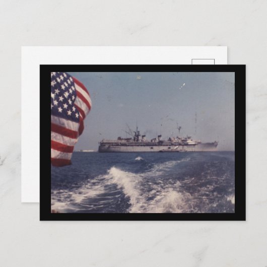 USS Fulton AS-11 Briefkaart (Voorkant / Achterkant)