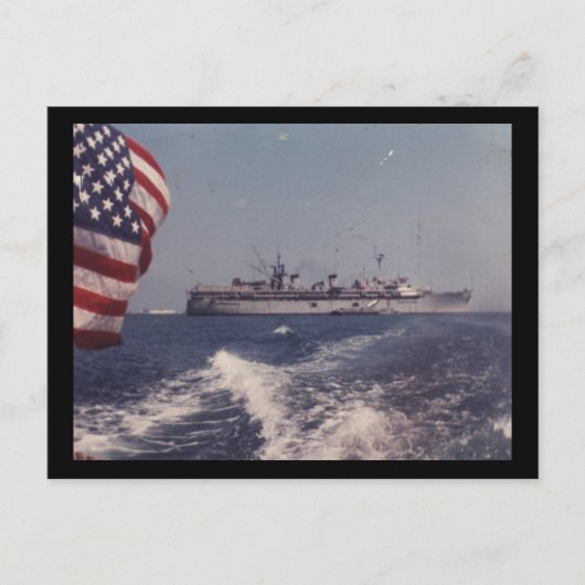 USS Fulton AS-11 Briefkaart (Voorkant)