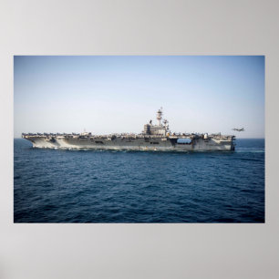 USS George H.W. Struik (CVN 77) Poster