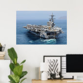 USS George H.W. Struik (CVN 77) Poster (Thuiskantoor)