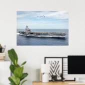 USS George H.W. Struik (CVN 77) Poster (Thuiskantoor)