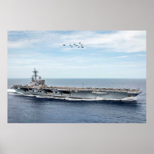 USS George H.W. Struik (CVN 77) Poster