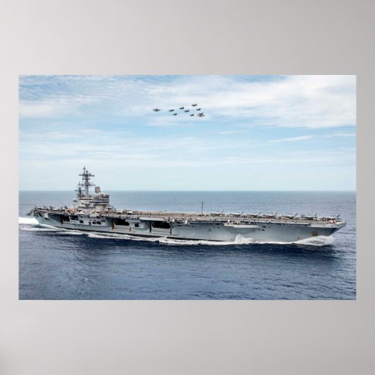 USS George H.W. Struik (CVN 77) Poster (Voorkant)