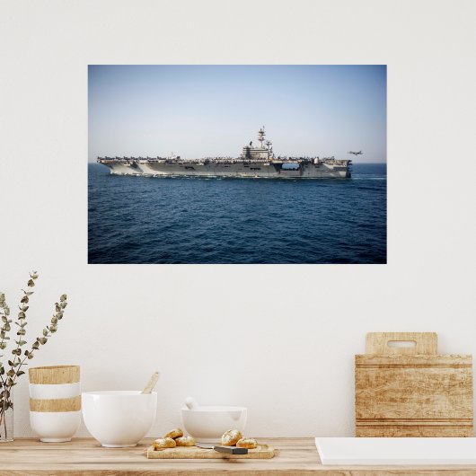 USS George H.W. Struik (CVN 77) Poster (Keuken)