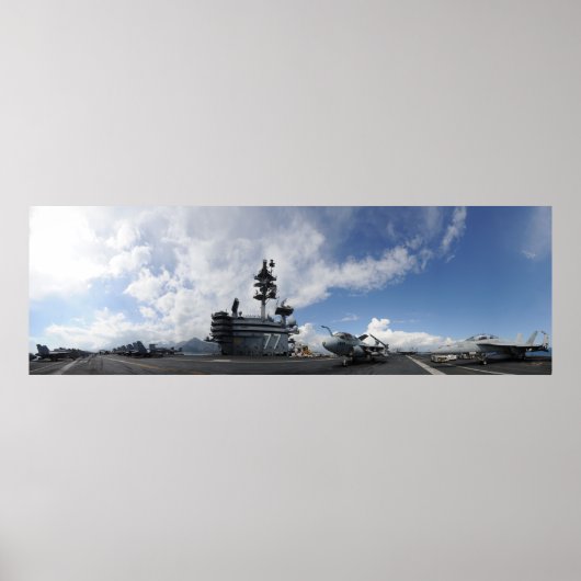 USS George H.W. Struik (CVN 77) Poster (Voorkant)