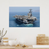 USS George H.W. Struik (CVN 77) Poster (Keuken)